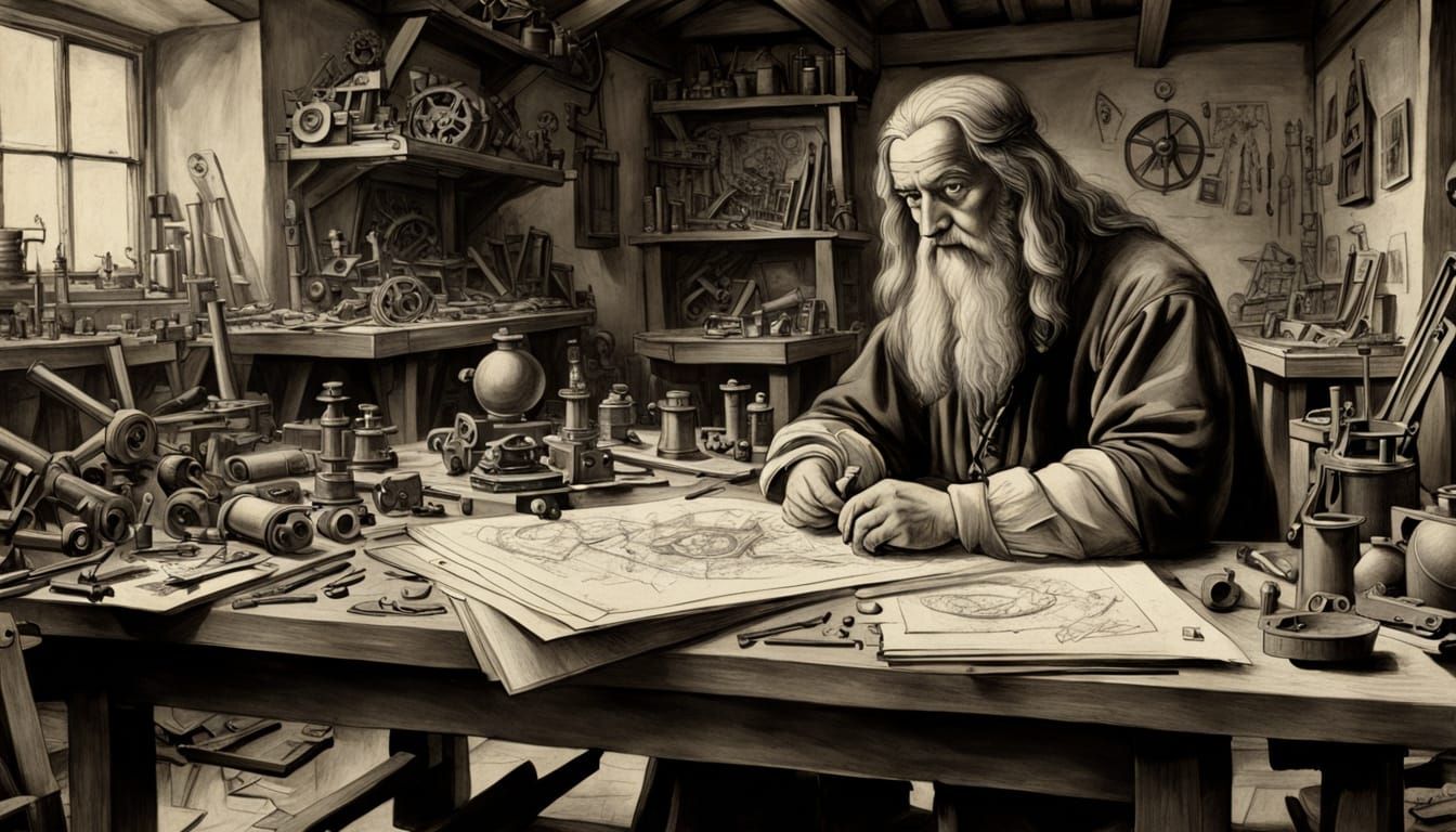 Renaissance Master in His Studio