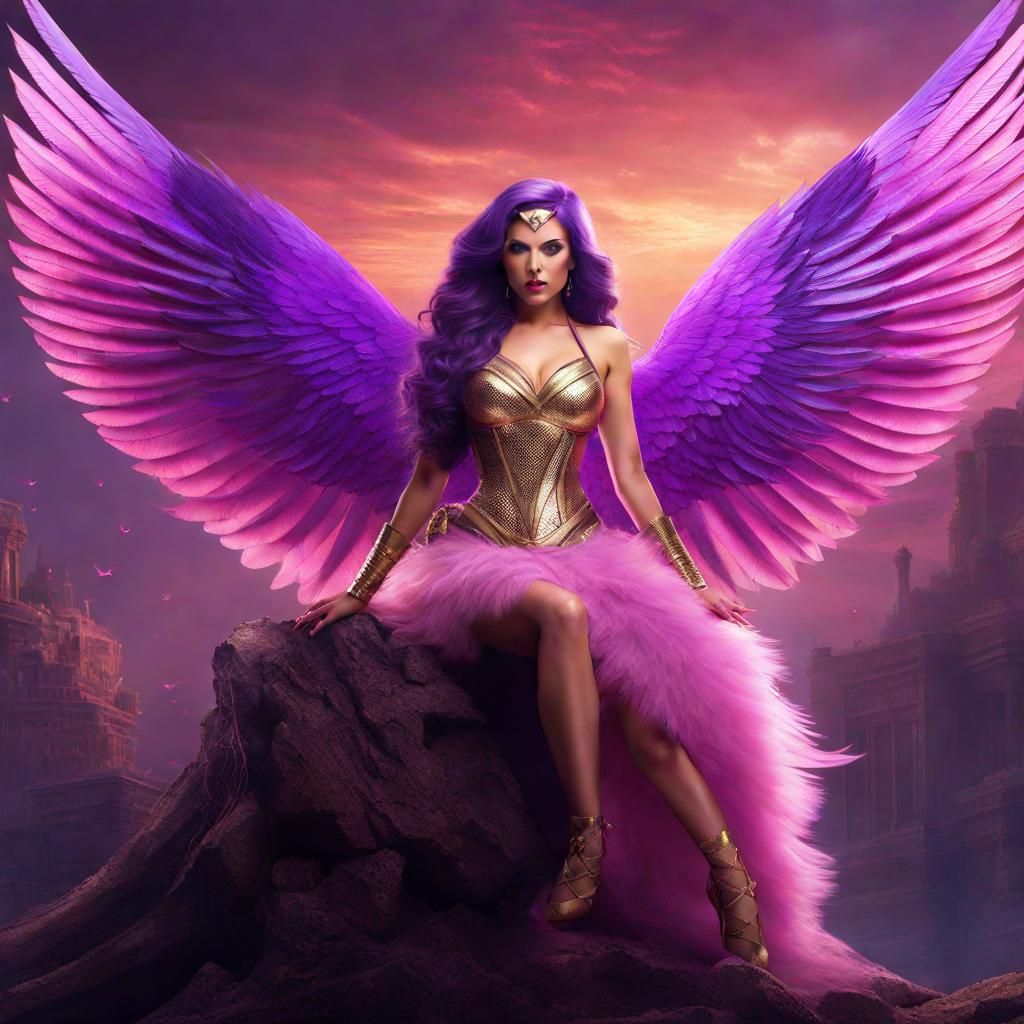 Superhero lavender wing