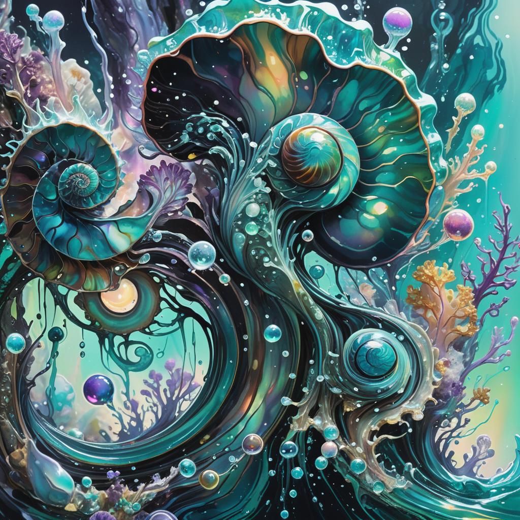 Liquid Water Elementals in Bioluminescent Environment