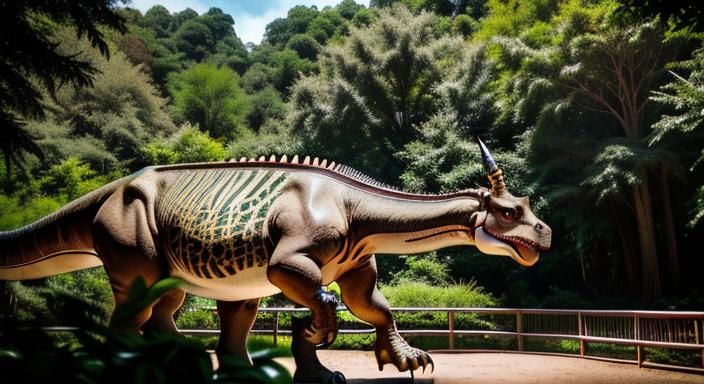 Dinosaurs Roam a Cretaceous Theme Park