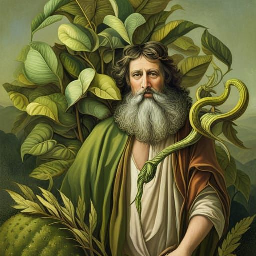 Mythical Mandragora Portrait as Hyperdetailed Concept Art