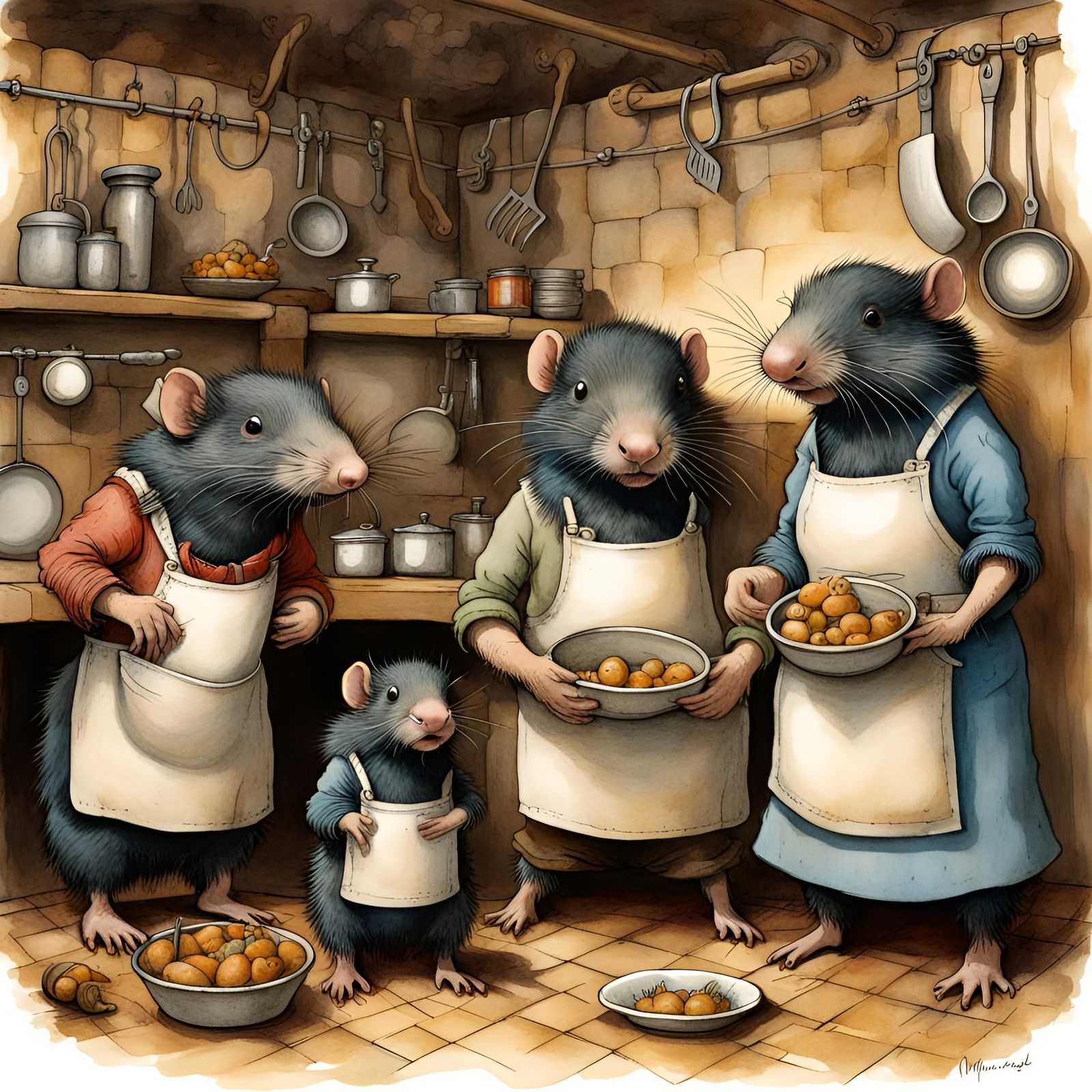 Meet Molly, Martha, Martin, and Li’l Moley