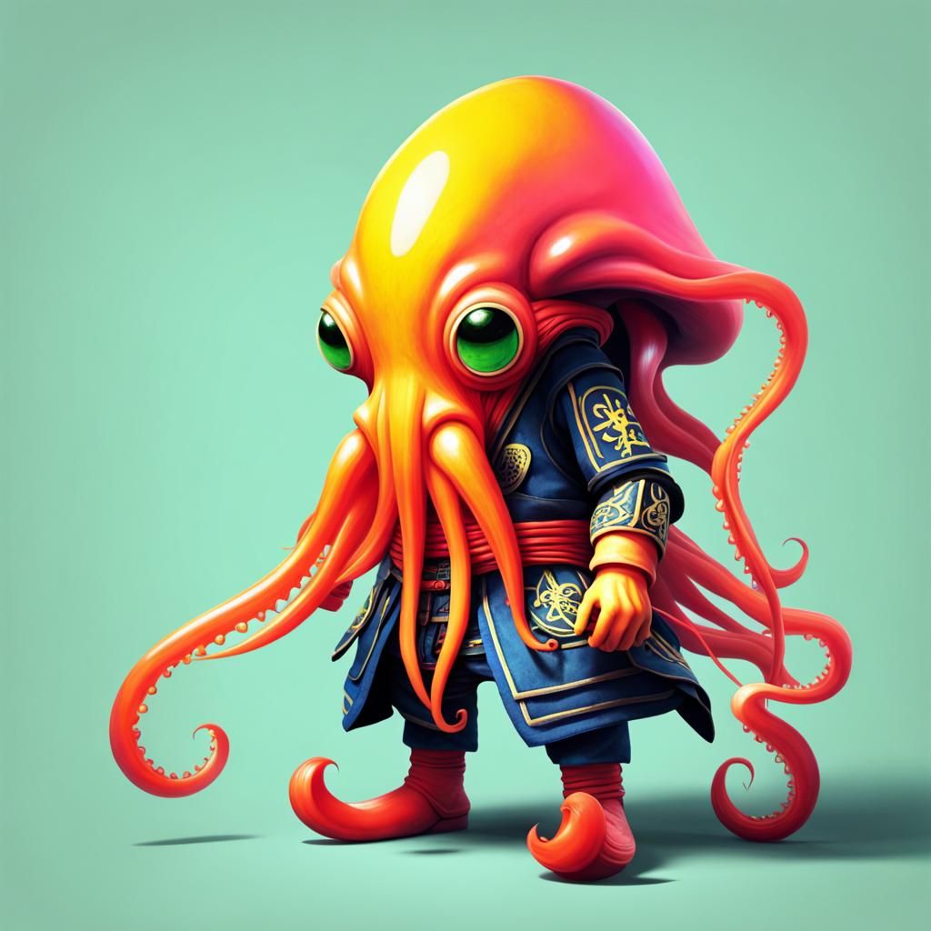 Radioactive Samurai Squid Warrior