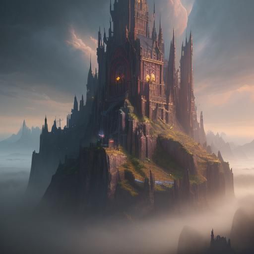 Fantastical Castle Concept Art in Deep Color
