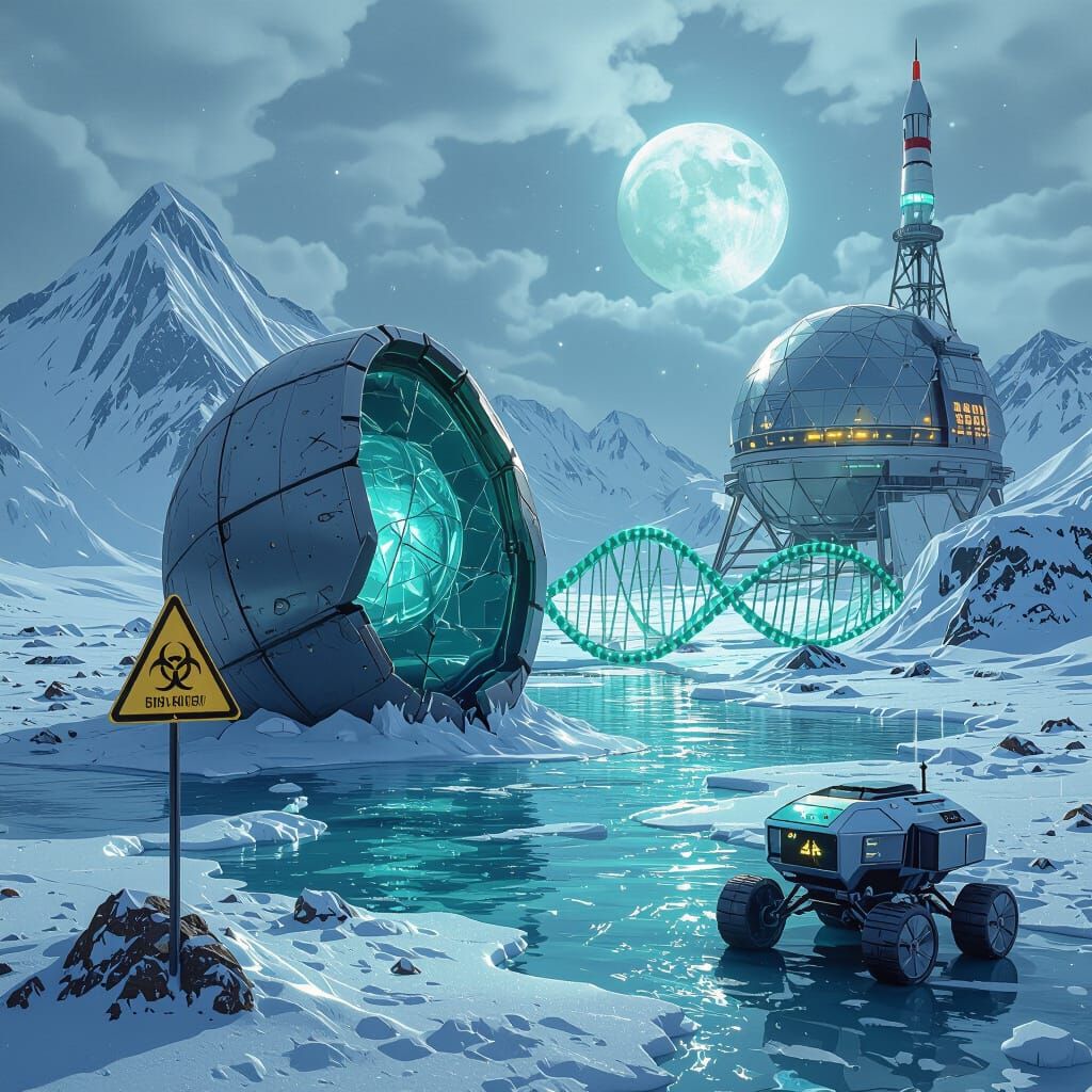 Earth Seed Vault and Lunar Gene Bank