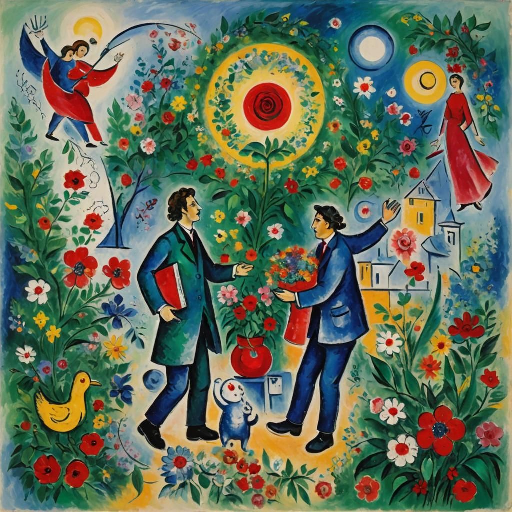 Human Duality in Neo-Impressionistic Style