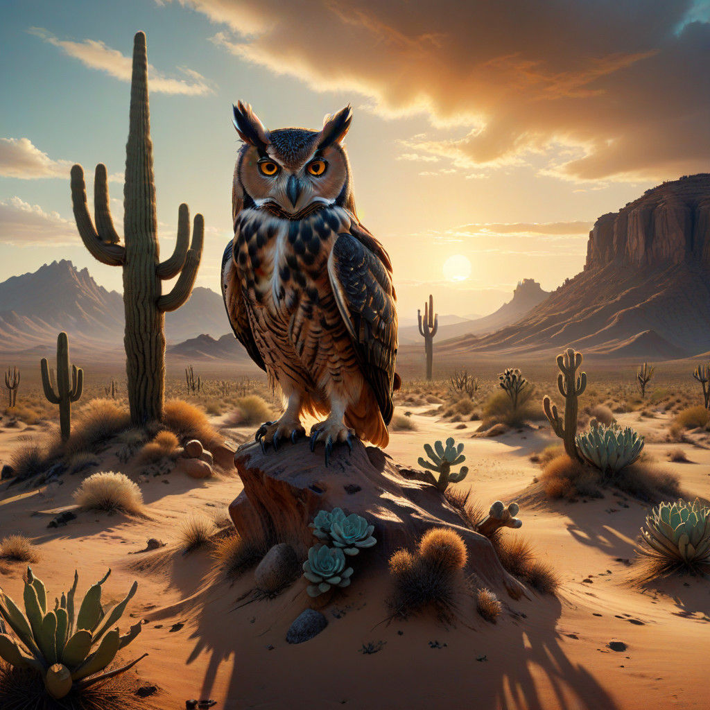 Desert Odyssey in Earthy Hues