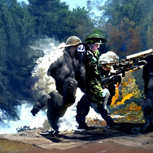 World War 3: Oil Painting by James Gurney