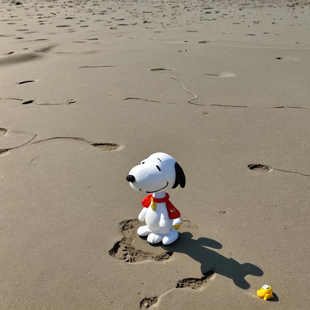 Snoopy at the Beach: A Summer Day