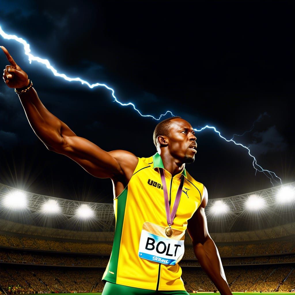 Lightning Bolt ! 2009 and Usain Bolt takes the 100m World Record 9.58sec