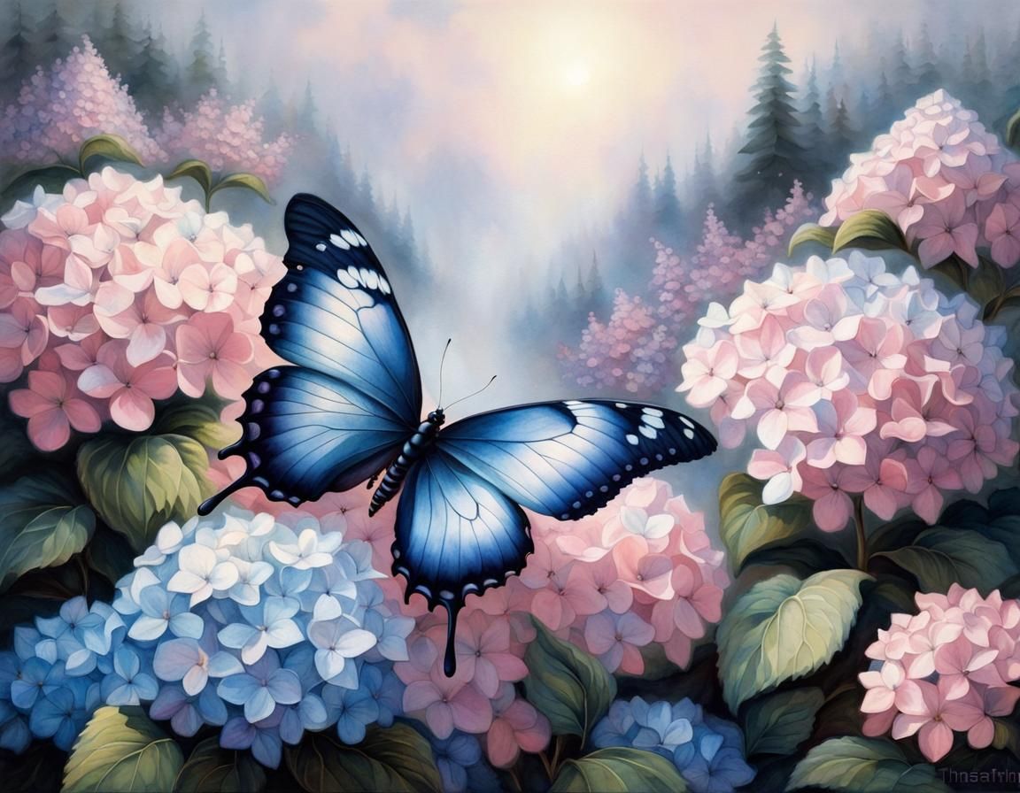 butterfly and blossoms2