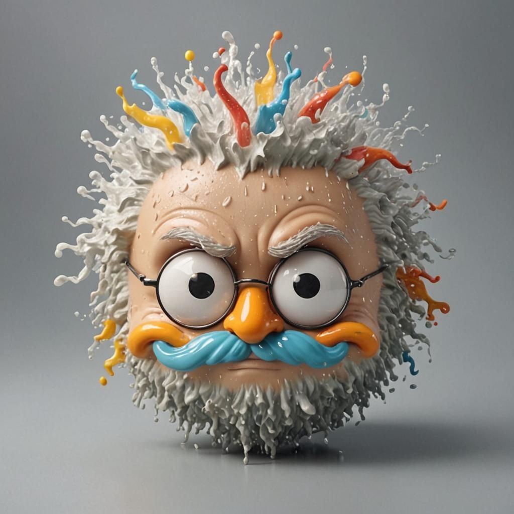 Rainstorm Showers a Funny Head