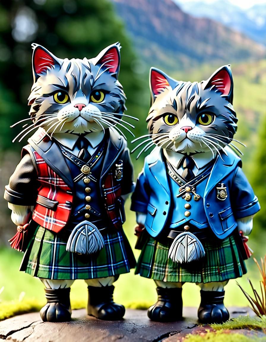 "Trust me, lad, the lasses love a cat in a kilt.”