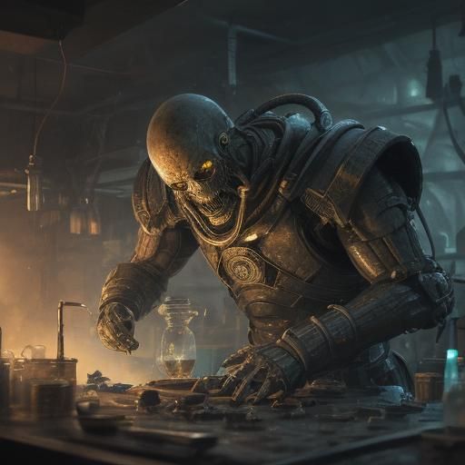 Alchemist Goten's Vibrant Laboratory: Concept Art