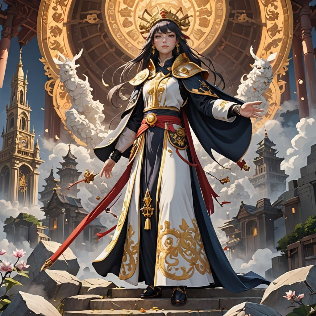 Bishopess of the Ancient Giants in Anime Style