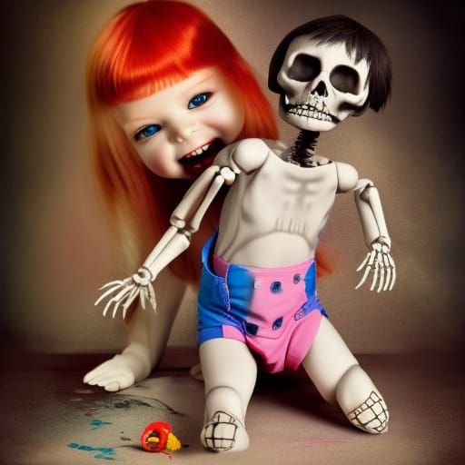 Holly’s Dirty Diaper and Her Skeleton Friend Seth