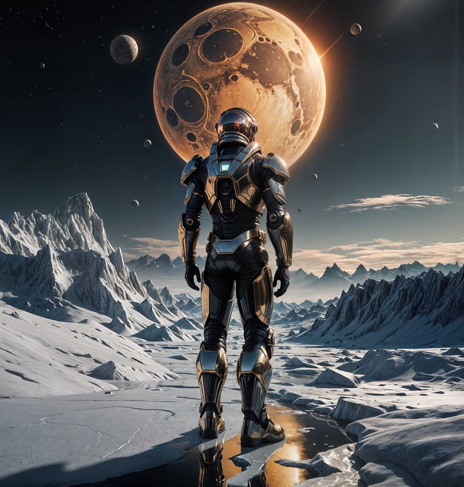 Astronaut on Europa: Retro Sci-Fi Adventure