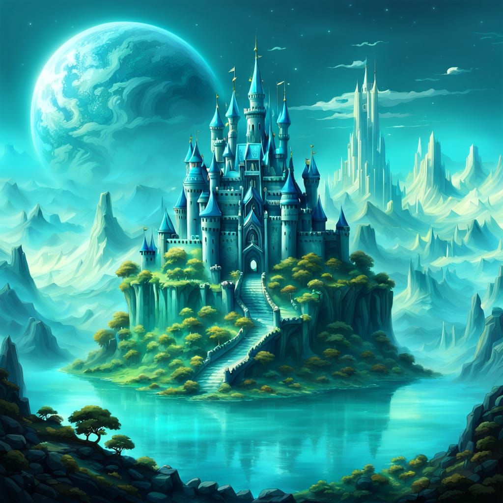 Enchanted Shimmering Paradise Castle