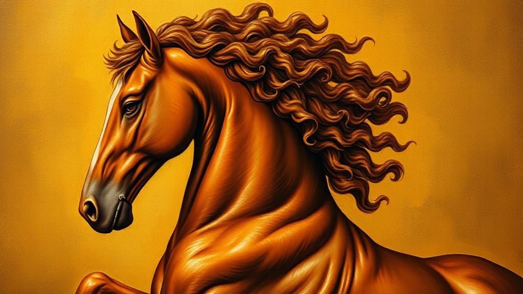 Human-Headed Horse in Renaissance Style