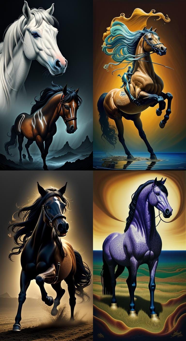 Surreal Horse Conception: Horse Within a Horse