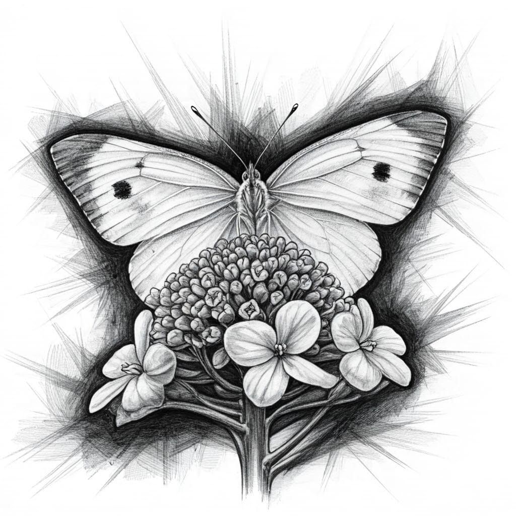 Cabbage white butterfly