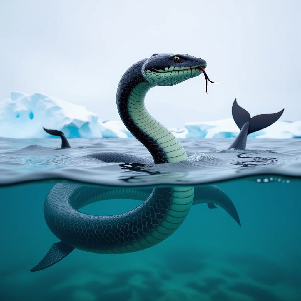 Serpent-like Sea Creature in the Bering Sea