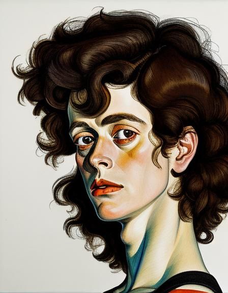 Sigourney Weaver by Egon Schiele