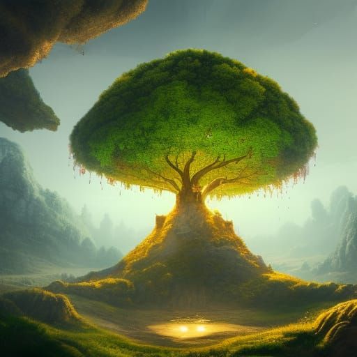 The Last Tree on Earth: Detailed Matte Painting