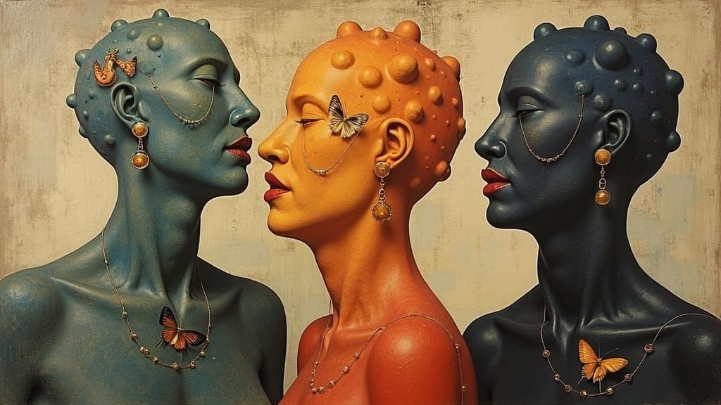 Surrealist Painting in Style of Kay Sage