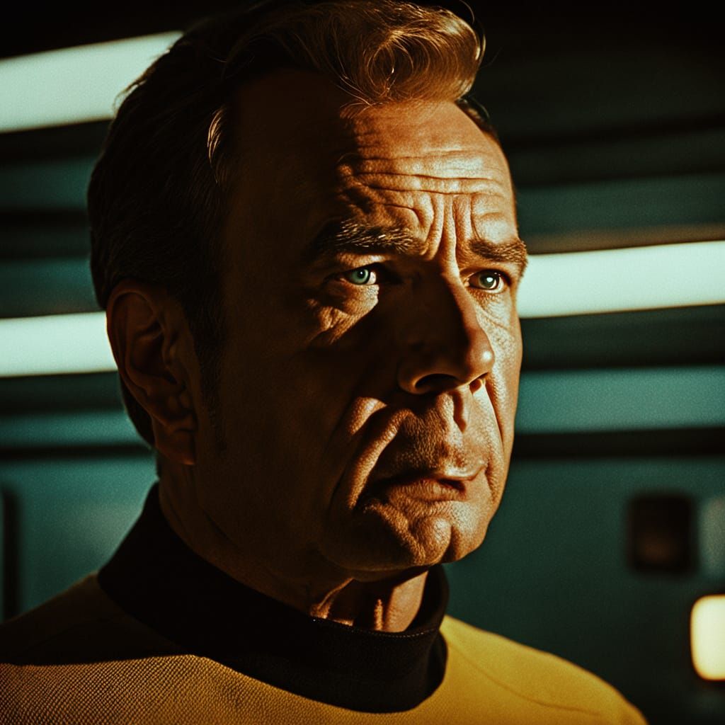 Captain Kirk: Beam Me Up Scotty in Film Noir