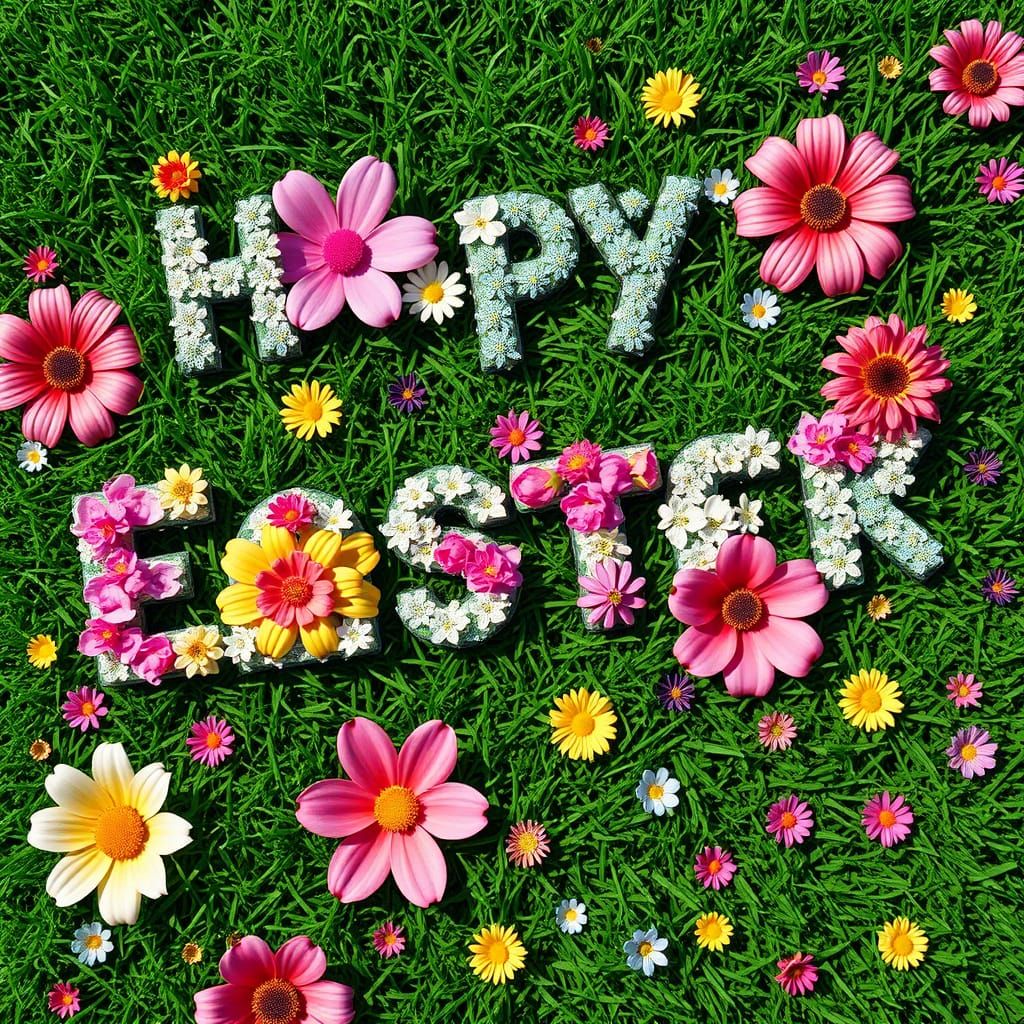 Vibrant Easter Street Art in Polychromatic Colors