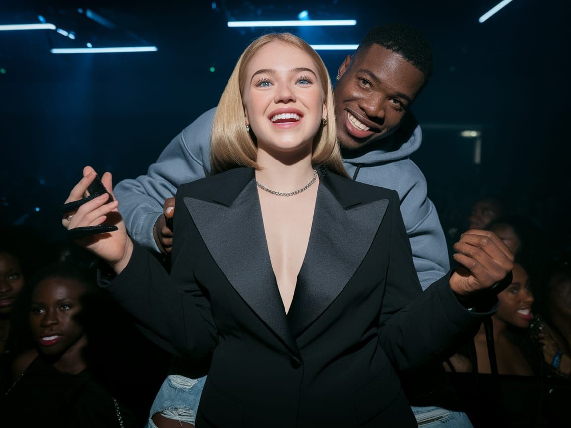 Unexpected Embrace at Hip Hop Concert