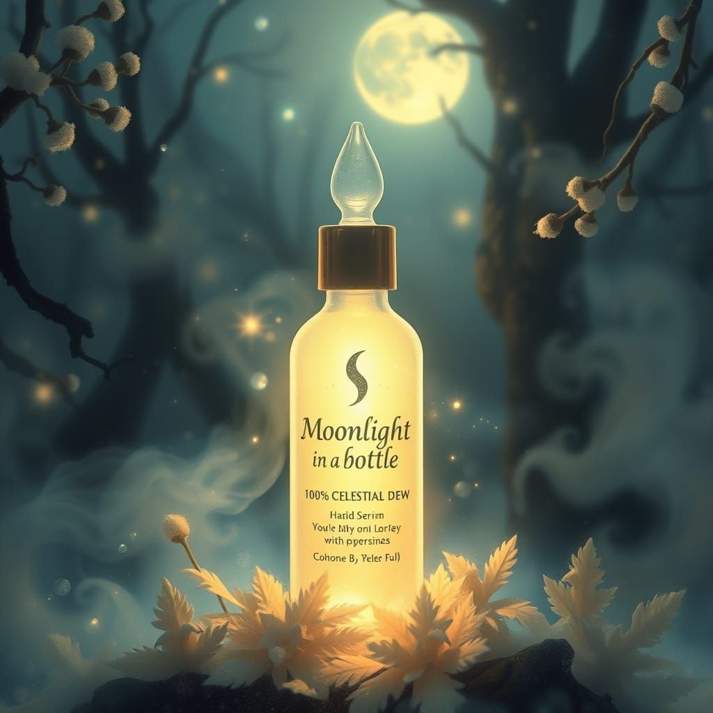 Glowing Serum in an Ethereal Fantasy Scene