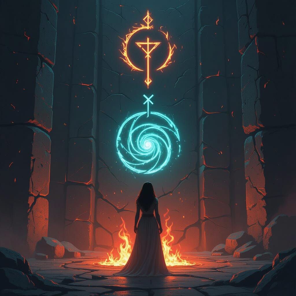 Mystic Runes Sigil: A Sacred Feminine Power