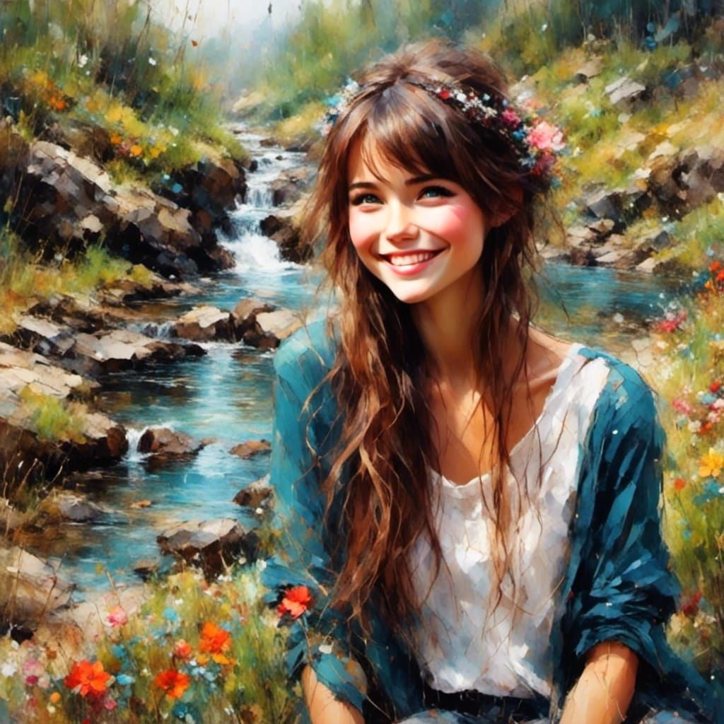 Du er alltid i tankene mine og i mitt hjerte<lora:BeautyStrokes:1.0><lora:NaturxSmileV1:1.0>