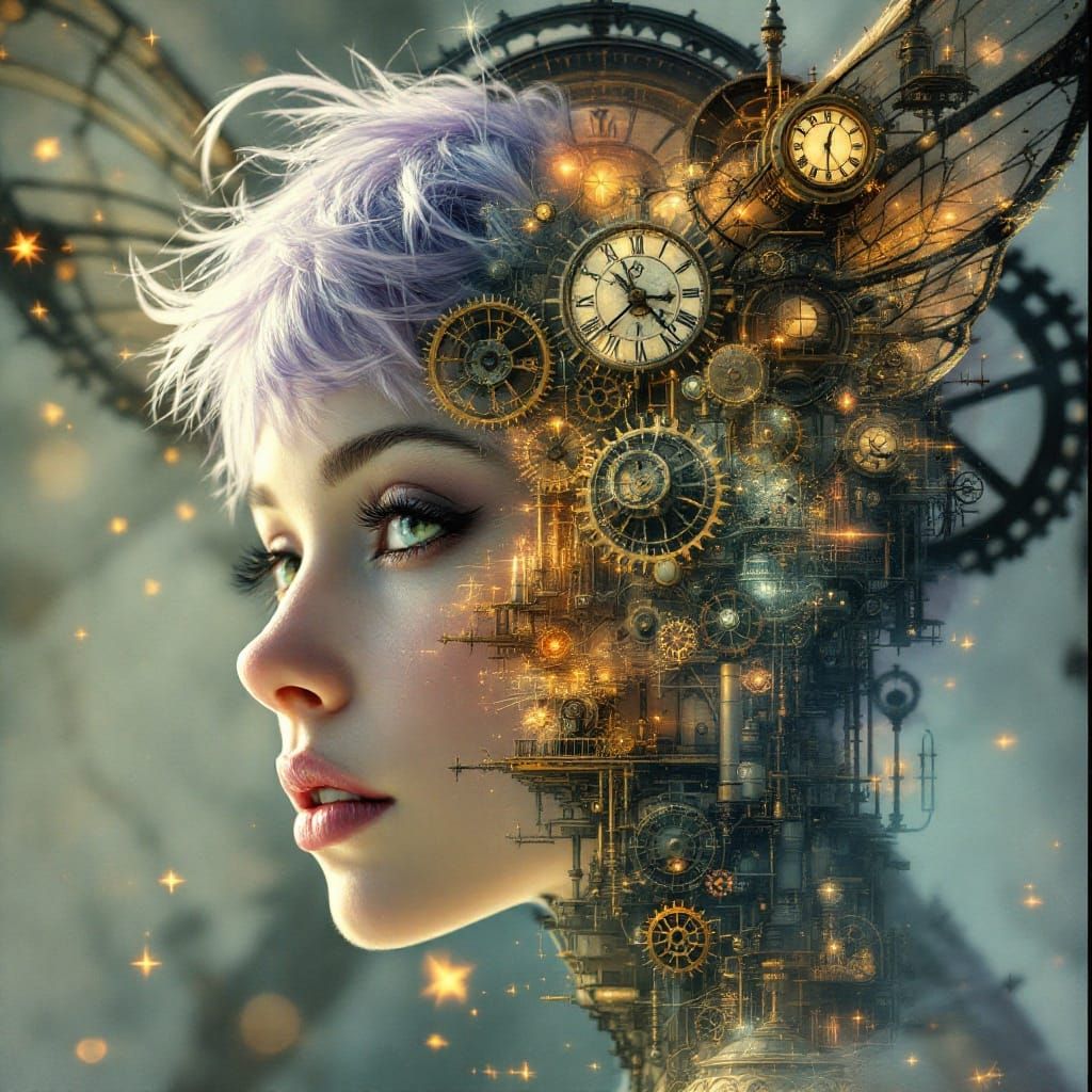 Steampunk Fairy Transforms into Clockwork Marvel