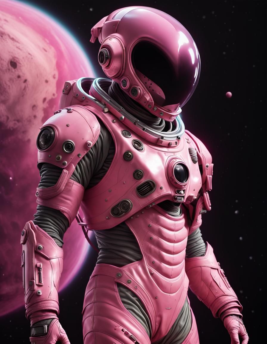 Alien in Pink Suit Concept Art
