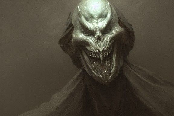 Sinister Evil Personified: A Horror 3D Rendering