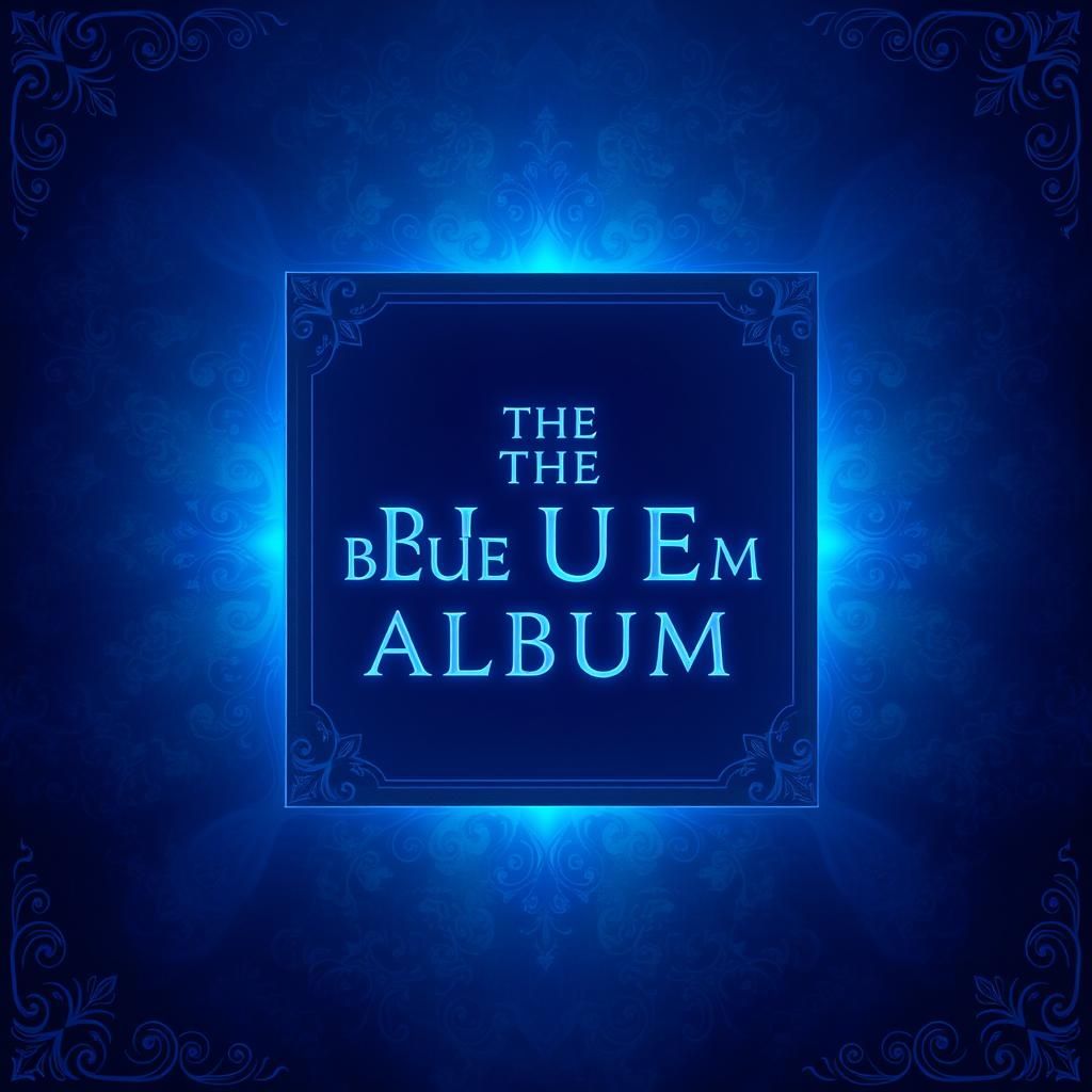 Mystical Blue Album Cover in Digital Matte Painting Style