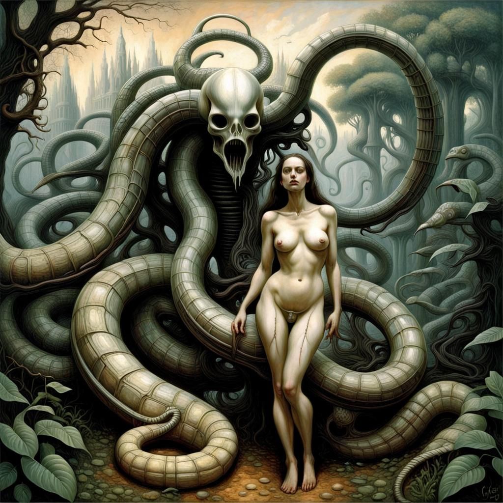 Eve Tempted: A Biomechanical Garden of Eden