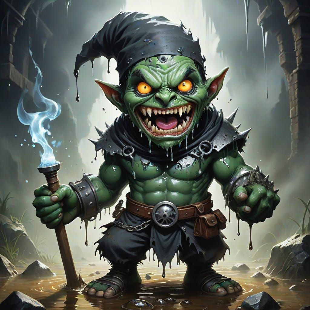 Oozing Horror: Piercing-Eyed Gaping Maw