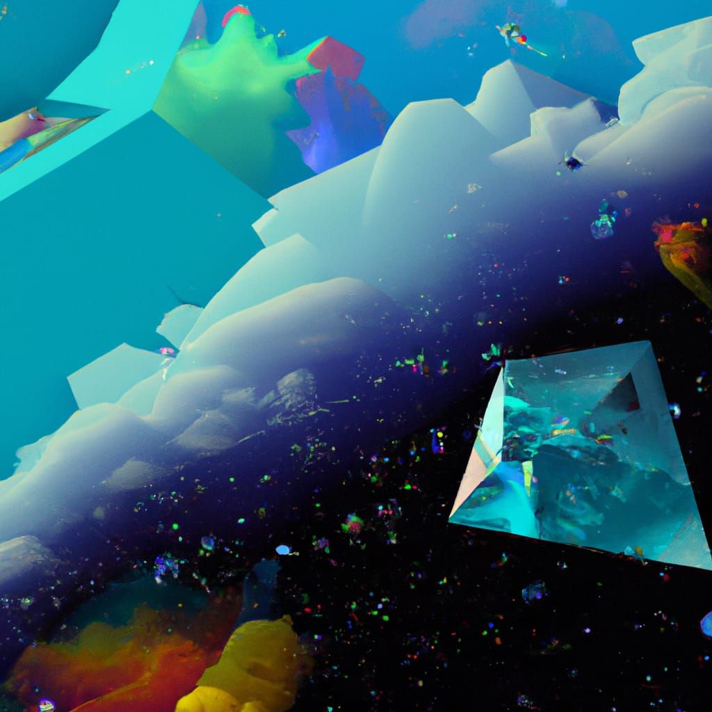 DMT Universe Visualization in Crystal Colors