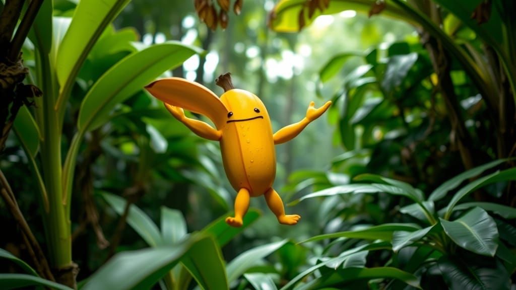 Surreal Fruit Dances in Tropical Oasis