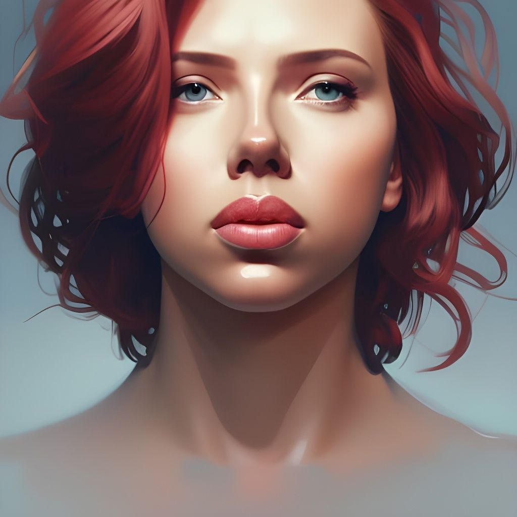 Hyperdetailed Portrait of Scarlett Johansson