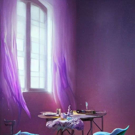 Anna Dittmann Inspired Room with Colorful Splotches