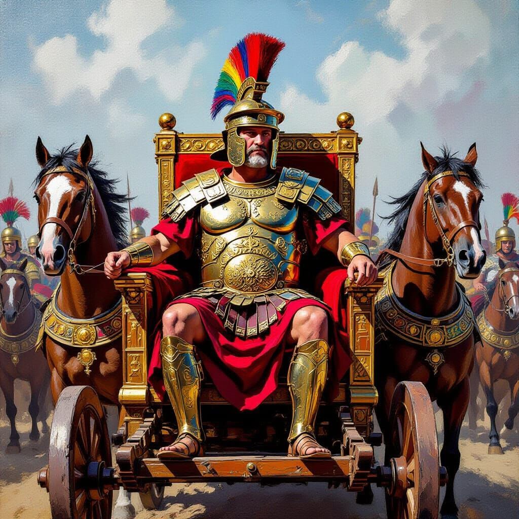 A breathtaking impasto abstract painting with spatula and kn...