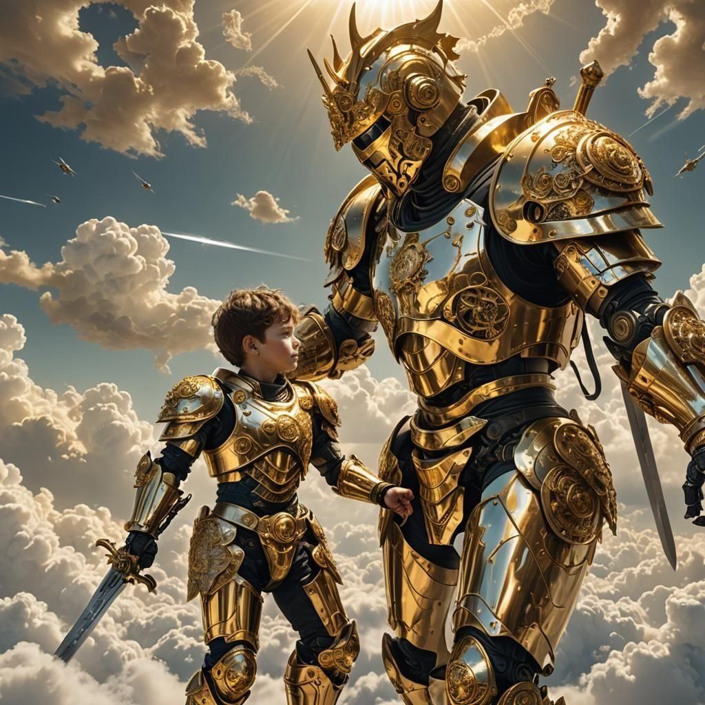Sky God training his Son
