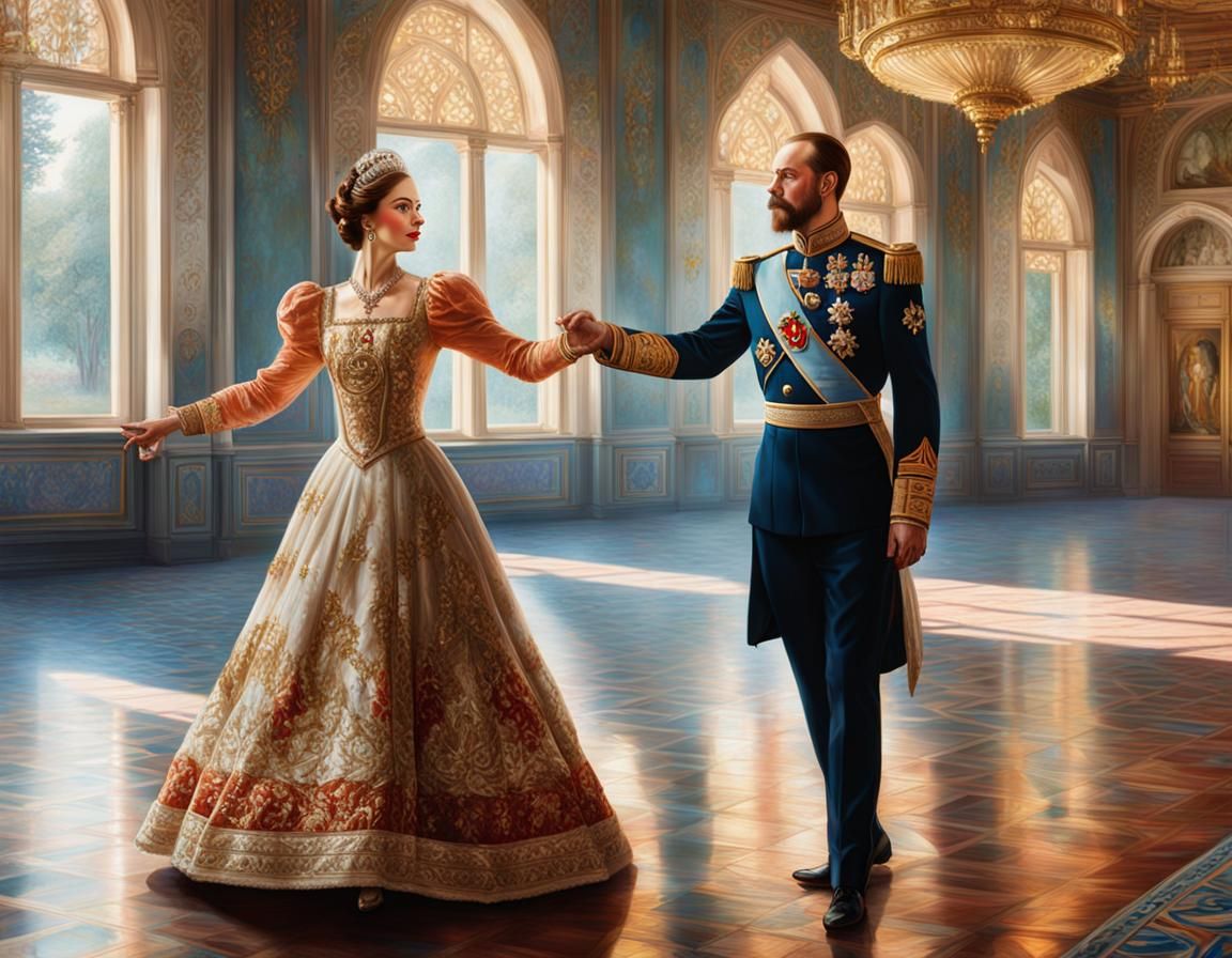 Princess Anastasia Romanov at the Ball, 1916