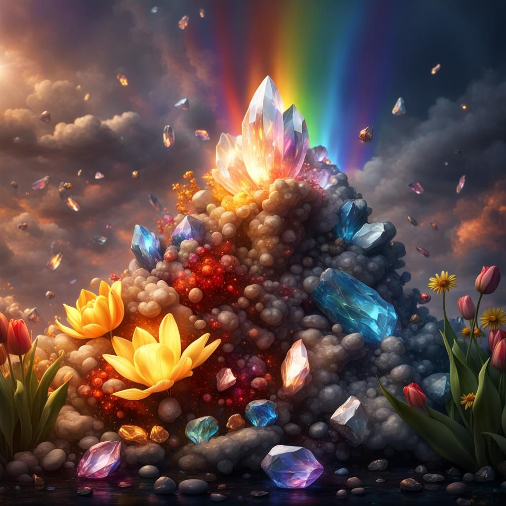 Crystals, Gold, Rainbows, and Flowers: Fantasy Art