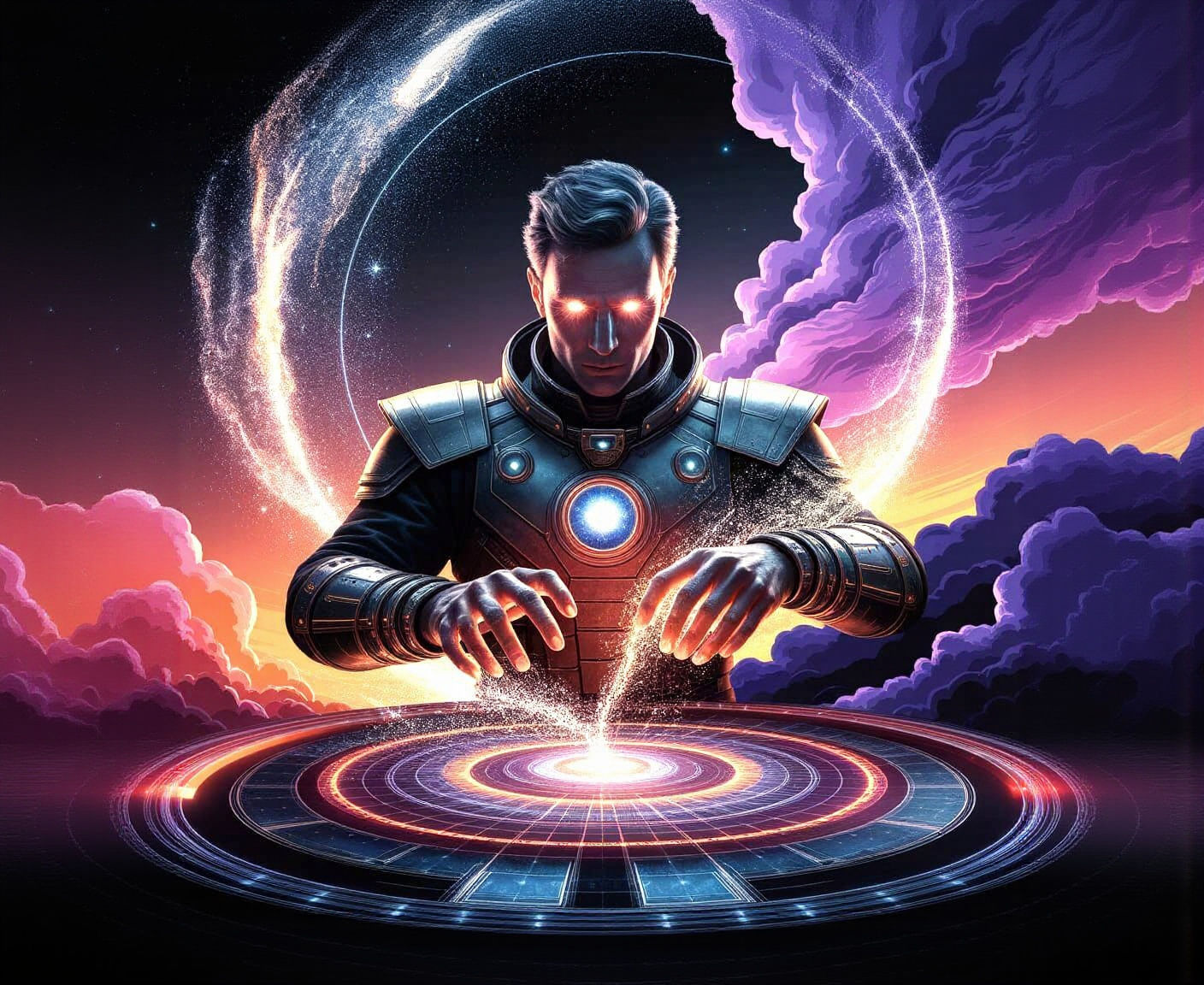 Cosmic Architect Designing Structures in Void